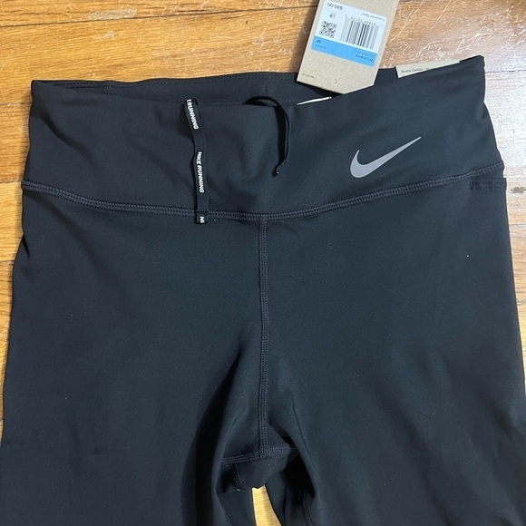 NIKE FASTER DRI-FIT RUNNING LEGGINGS WOMEN'S 7/8 MID RISE BLACK Size Medium $80 - Picture 5 of 6